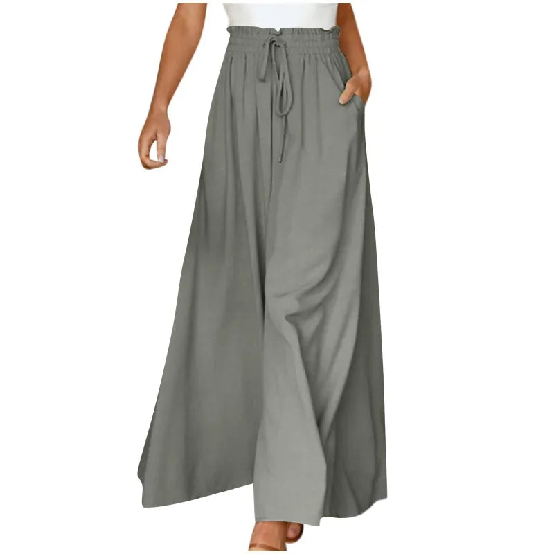 Women's Wide-Leg High-Waist Dress Pants