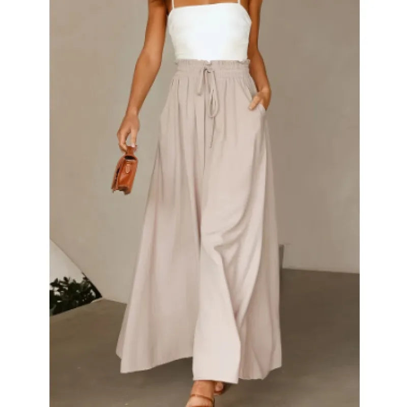 Women's Wide-Leg High-Waist Dress Pants