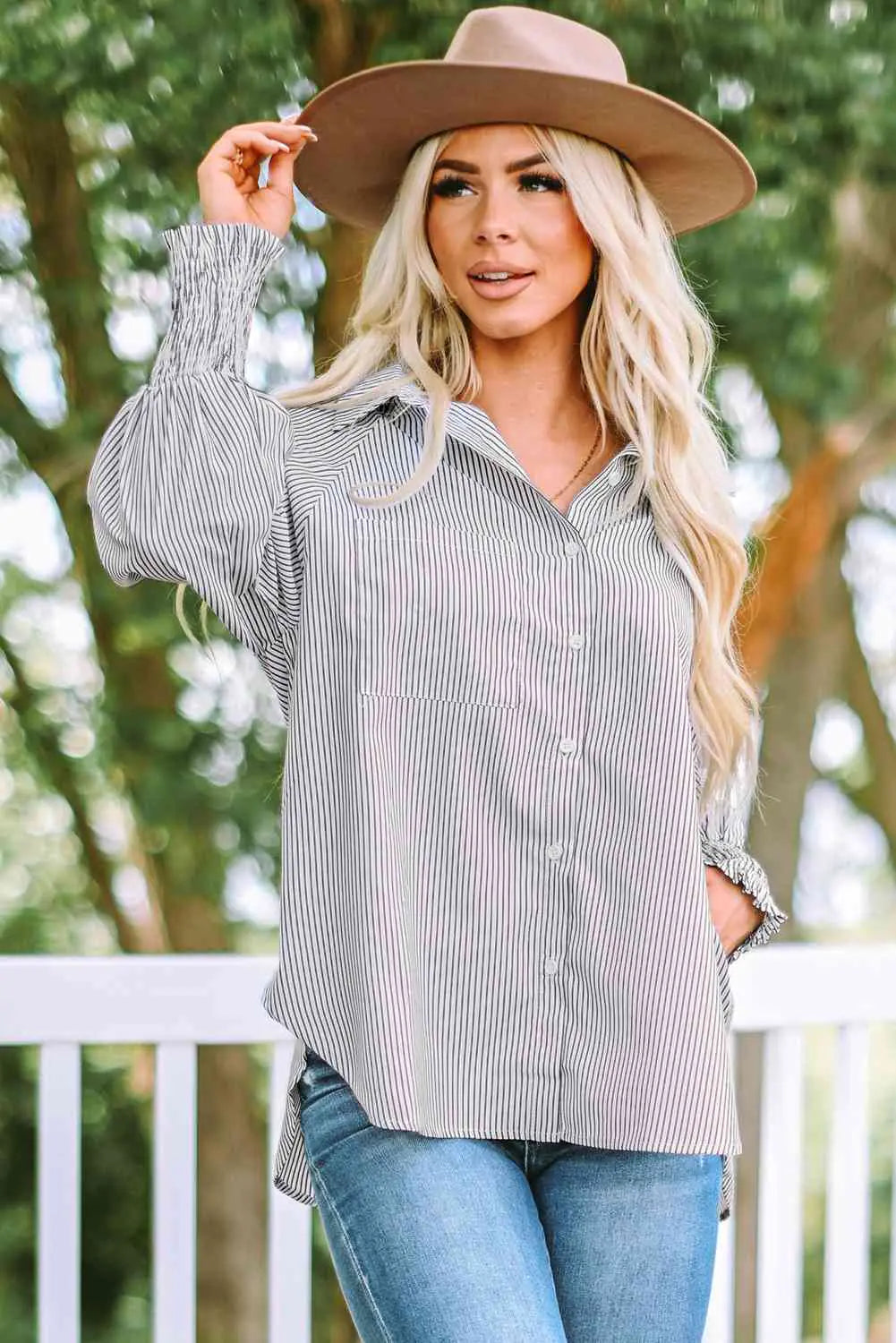 Fernanda Lantern Sleeve Shirt