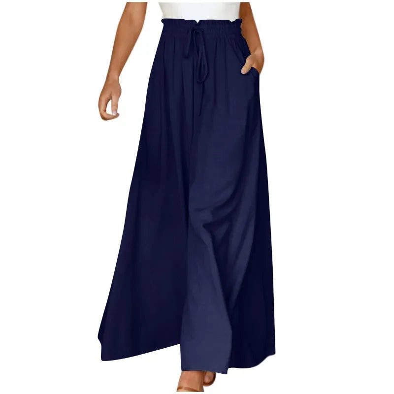 Women's Wide-Leg High-Waist Dress Pants