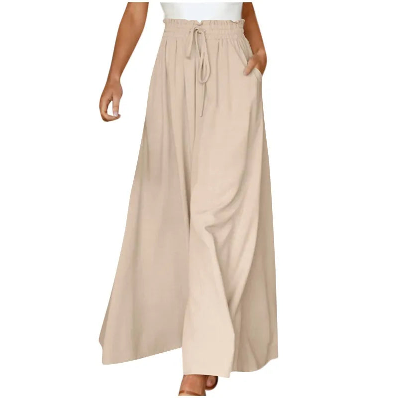 Women's Wide-Leg High-Waist Dress Pants