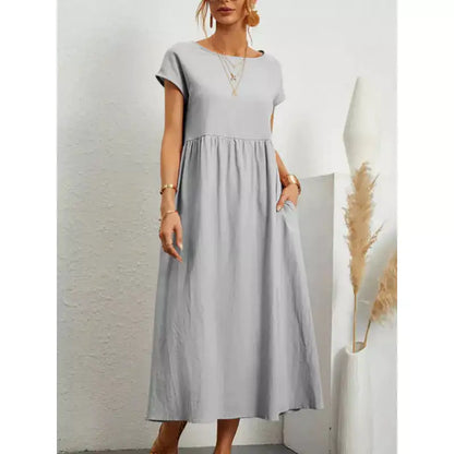 Fernanda Long Linen Dress