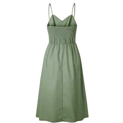 Classic Comfort Sun Dress with Pockets