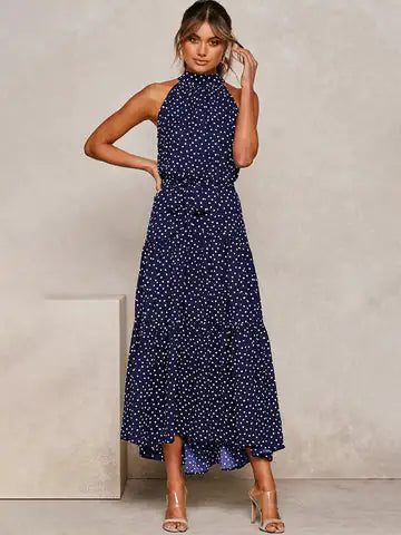 Blue Spotted Dress