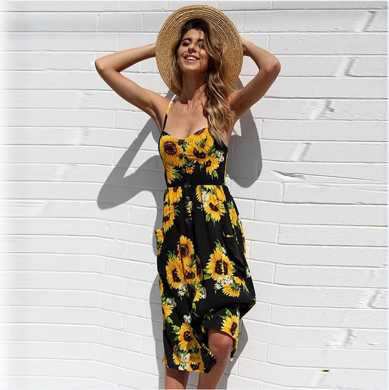 Sunny Days Sun Dress with Pockets