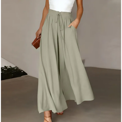 Women's Wide-Leg High-Waist Dress Pants