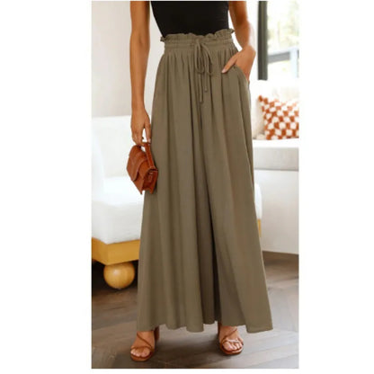 Women's Wide-Leg High-Waist Dress Pants