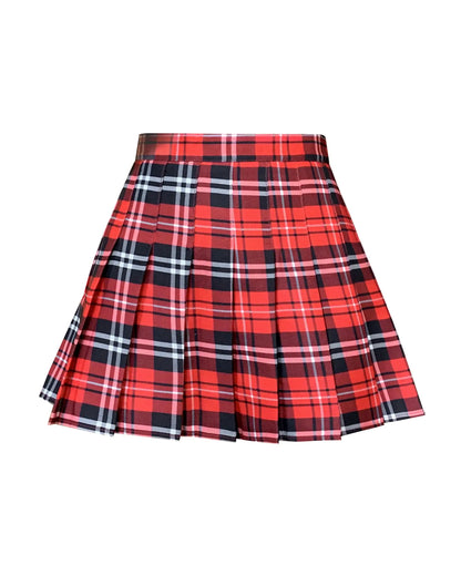 Girl High Waisted Pleated Tennis Skirt A-Line Skirts with Lining