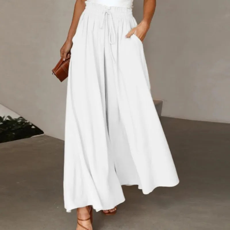 Women's Wide-Leg High-Waist Dress Pants